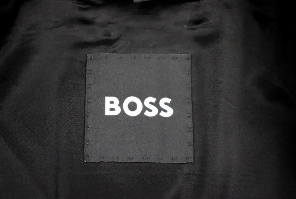 Hugo Boss Suit 34 R Mens Black Wool Slim Fit Neight Byte 2 Piece NWT 2 Button
